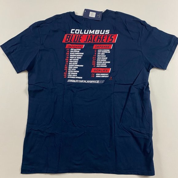 NWT Columbus Blue Jackets 2019 Stanley Cup Playoffs Fanatics T Shirt Mens 2XL - Picture 2 of 10
